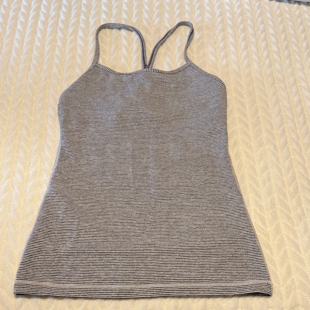 Striped Tank Top - Gray/White Women's Camisole